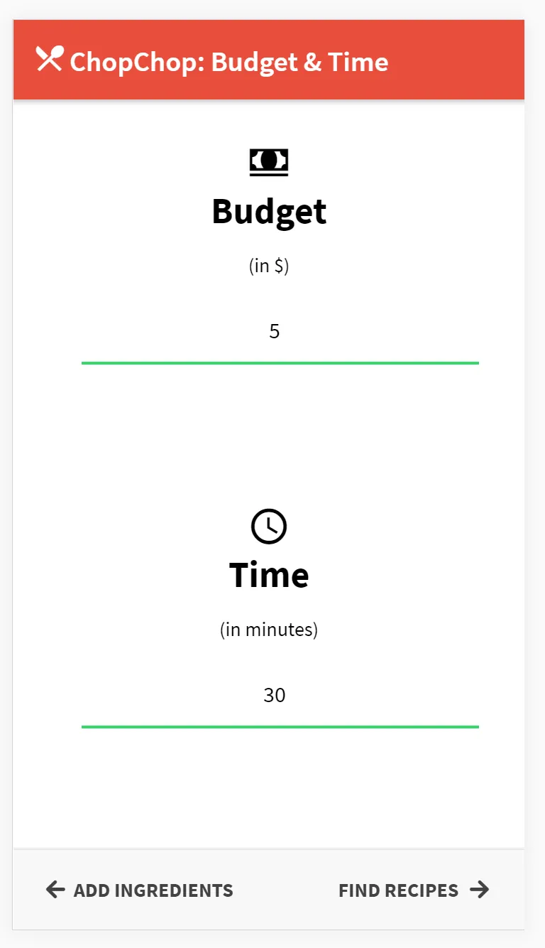 Setting budget & time.