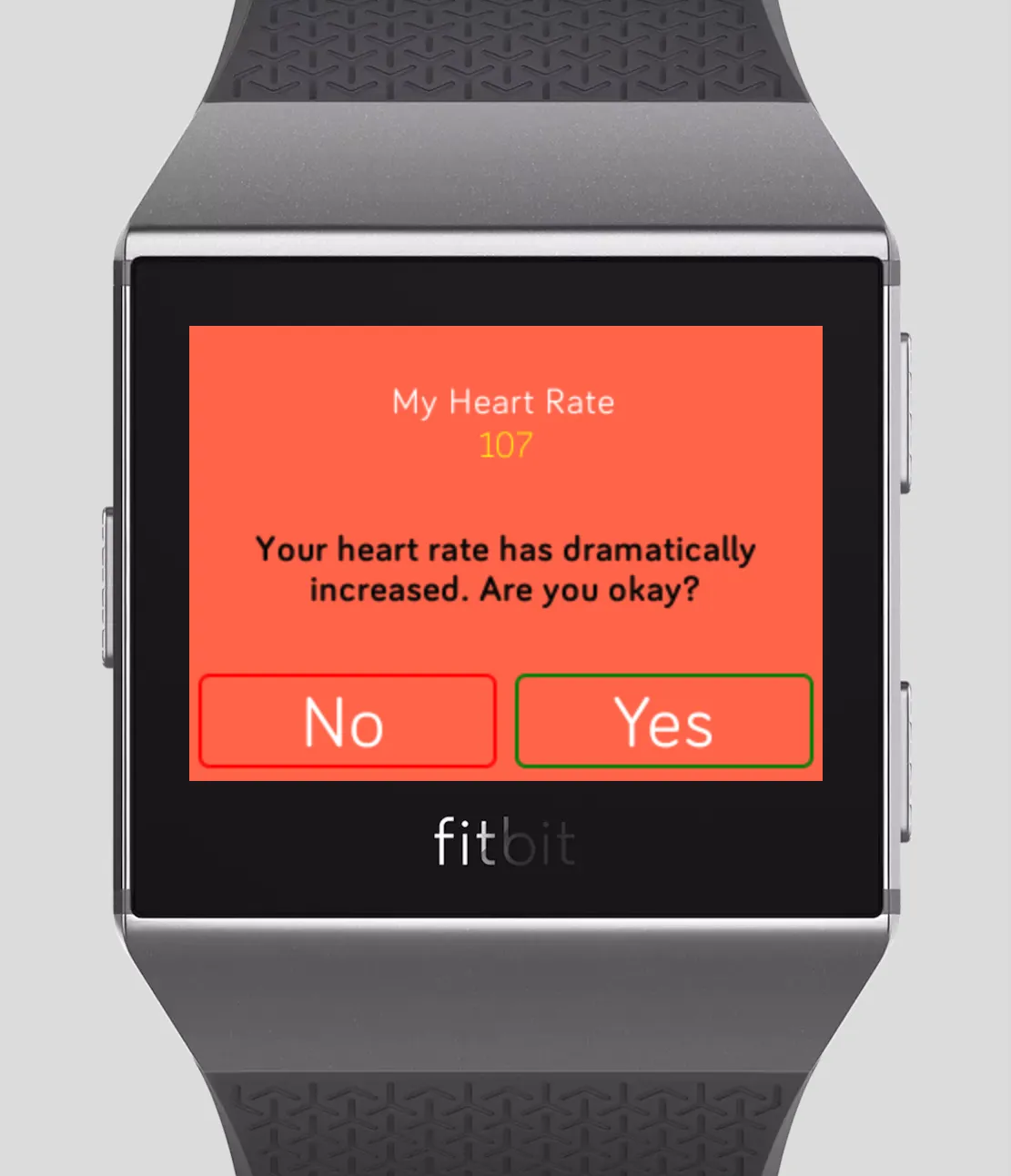 A dramatic increase in heart rate, a common symptom of withdrawal, is detected.